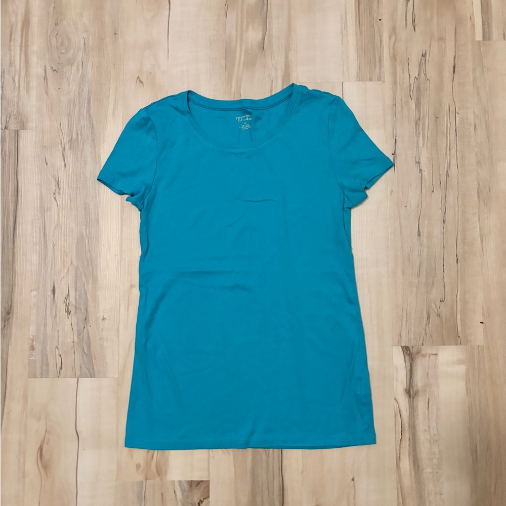 Medium Muted Teal Basic Top